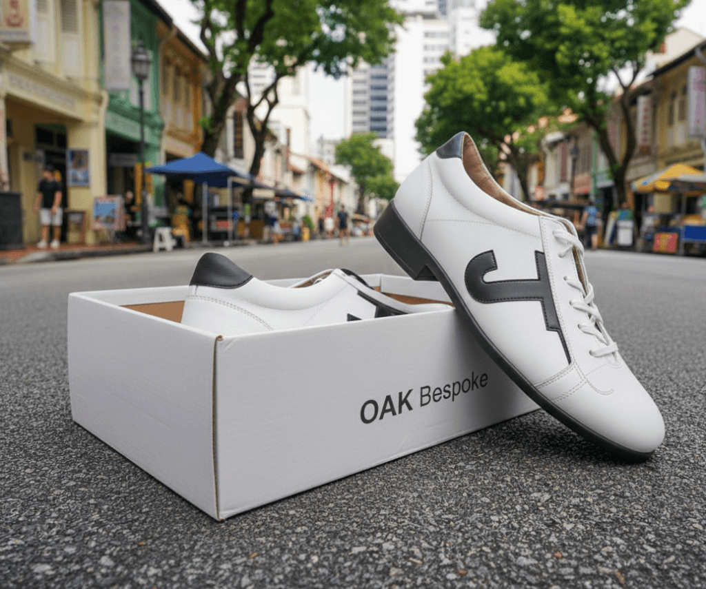 Customized Initials Low-Top Sneakers White